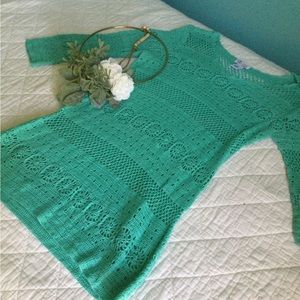 Vintage D & C Bohemian Hippie Crochet Top Tunic